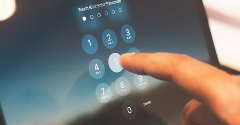 Entering a code on a screen to reset a forgotten password